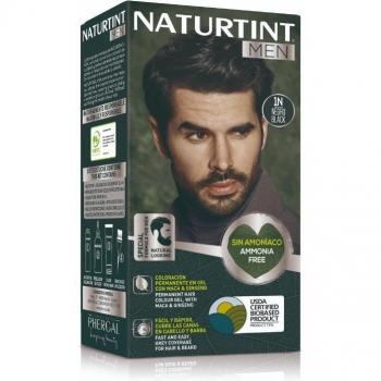 Naturtint Men Tinte Coloración Permanente Hombre Cabello Y Barba Sin Amoníaco 1N - Negro