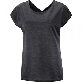 SALOMON Coet SS Camiseta De Manga Corta, Mujer, Black/Ebony/Heather, XS
