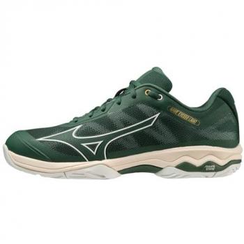 Zapatillas de Tenis Hombre Mizuno Wave Exceed Light Ultra Ligeras, características: ultra ligeras, diseñadas para todas las superficies, modelo Wave Exceed Light AC, color verde (Pineneedle/White/Papyrus