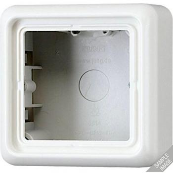 Caja simple superficie 81x81x35mm marrón 0712051102 Jung