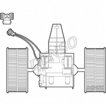 Ventilador habitáculo DENSO DEA05009 - Ventilador interior de alta calidad, diseñado para proporcionar un flujo de aire óptimo en el sistema de climatización del vehículo, compatible con múltiples modelos, fácil instalación, eficiente y duradero