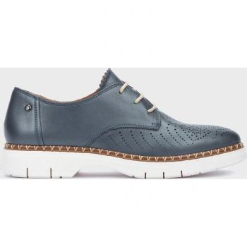 Zapatos planos de piel HENARES W1A en color azul para mujer