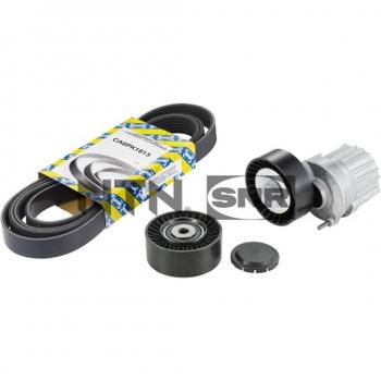 Juego de correas trapeciales poli V SNR KA857.08 para AUDI A4 B6 Berlina, B7 Avant y VOLKSWAGEN Crafter 30 35 Bus