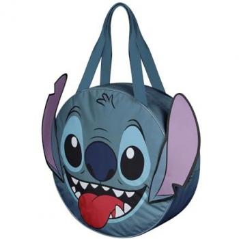 Bolsa de Playa Jumbo Disney Lilo y Stitch 50x53 cm, Producto Oficial para Niños y Niñas