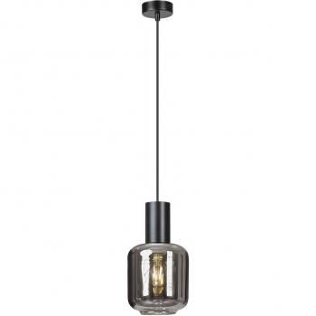 Lámpara colgante Smoke de vidrio ahumado, 1 luz