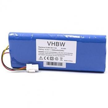 Batería NiMH 1500mAh 14.4V compatible con Samsung Navibot SR9630, VC-RA50VB, VC-RA52V, VC-RA84V, VC-RE70V y VC