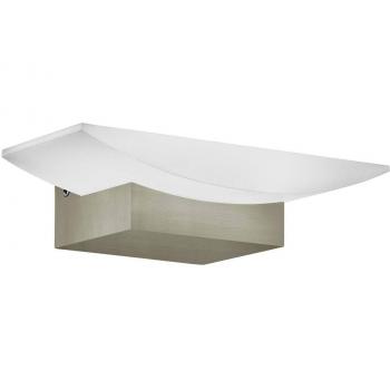 Aplique de Pared LED Metrass Níquel Mate 6W Luz Cálida