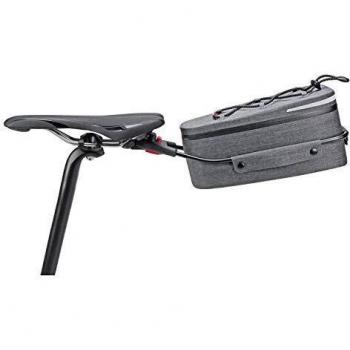Bolsa para sillín de bicicleta KLICKFIX Contour impermeable gris 4 litros con adaptador