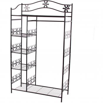 Perchero de metal Ginebra 172x100x43cm sin cortina