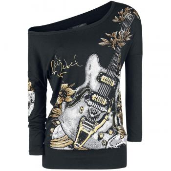 Rock Rebel by EMP Fast and Loose Manga Larga Mujer Negro S