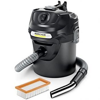 Kärcher AD 2 - Aspirador en Seco y de Ceniza, con Depósito y Manguera de Metal, Limpieza del Filtro con solo Pulsar un Botón, Versátil, Segura, Ideal Chimeneas y Barbacoas, 600 W, 14 l