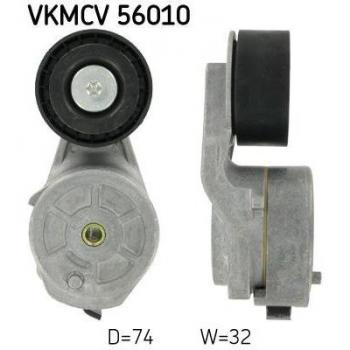 Polea tensora SKF VKMCV 56010 para correa de distribución, incluye polea de desvío/guía para correa acanalada en V