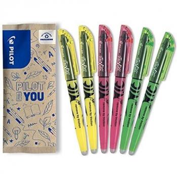 PILOT FriXion Light - Juego de 6 subrayadores borrables