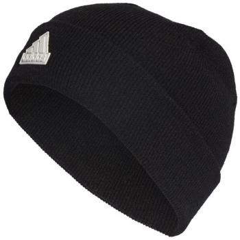 Gorro de fitness adidas COLD.RDY Tech Cuff negro y blanco, talla M-L, diseñado para mantener el calor en condiciones frías con tecnología que proporciona aislamiento térmico y comodidad