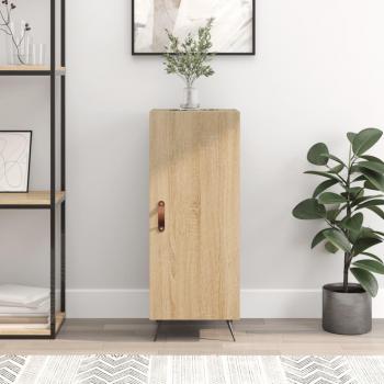 Aparador de madera de ingeniería color roble Sonoma 34,5x34x90 cm, mueble de almacenaje para salón, buffet, armario auxiliar y armario de almacenamiento