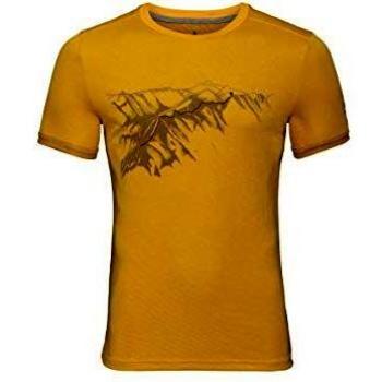 Odlo Bl F Dry - Camiseta para Hombre, Hombre, Camisetas, 550652-50033, Lemon Curry/Mountain Print, Extra-Large