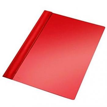 Esselte Carpeta dossier fastener, Plástico, A4, Sin tarjetero, Pack de 50, Rojo, Modelo 132/1, 13202