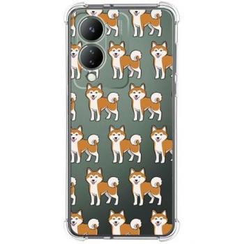 Funda Silicona Antigolpes Vivo Y17s Diseño Perros 08