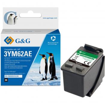 Cartucho de tinta remanufacturado G&G HP 305XL Negro - Reemplaza 3YM62AE/3YM61AE