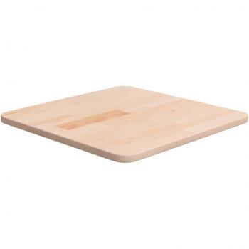 Tablero de mesa cuadrada 40x40x1.5 cm madera de roble maciza sin tratar