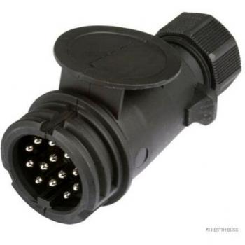 Conector remolque 13-polig 12V con cierre a presión y tornillo HERTH+BUSS ELPARTS 51305631