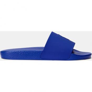 Chanclas de hombre tipo pala Polo Ralph Lauren con logotipo, color azul, talla 40