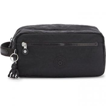 Neceser de viaje unisex Kipling Agot negro con múltiples compartimentos y capacidad de 3L