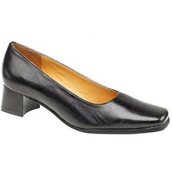 Amblers Womens Walford Leather Court in Black - Size 3.5 UK - Black