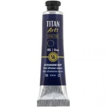 Tubo de pintura al óleo TITAN Arts extra fine 20ml azul ultramar oscuro