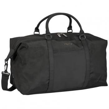 Bolsa de Fin de Semana Safta Business Black - Producto con Licencia Oficial - Material Duradero y Resistente, Ideal para Jóvenes de Diferentes Edades, Cómoda y Versátil, Dimensiones 68x22x