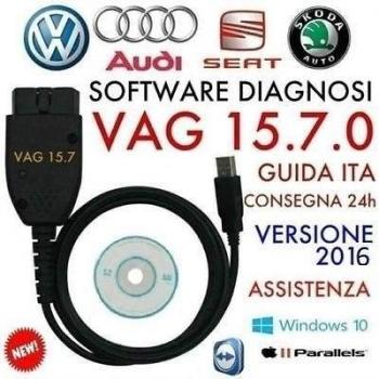 VAG VCDS 15,7.0 Software Diagnóstico 2016 AUDI VW Seat Skoda Codificación ITA