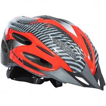 Trespass Crankster Ventilation Casco de Seguridad de Ciclo Ajustable, Unisex, Rojo, L/XL