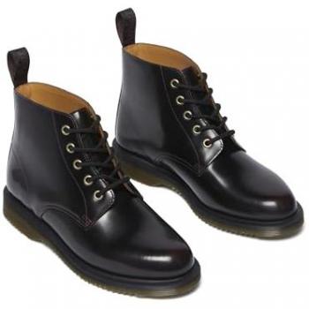 Dr. Martens Emmeline Cherry Red Leather Lace-Up Boots EU 41