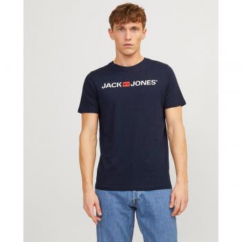 Camiseta para Hombre Jack & Jones, Pack de 3 - JJECORP LOGO TEE CREW NECK, estampado con logo grande frontal, manga corta, algodón