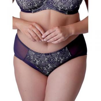 Berlei Women's Beauty Everyday Deep Brief Lingerie - Purple Lace, Size 18 UK