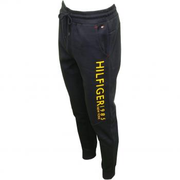 Fondos De Chándal Tommy Hilfiger Hilfiger Luxe Atlético De Los Hombres, Marina De Guerra/cítricos X-grande