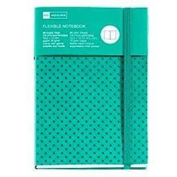 Miquelrius - Cuaderno Flexible 8, 104 x 150 mm, 96 Hojas Lisas Lagoon Grabado Nordic