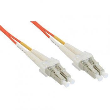 Cable de Fibra Óptica Duplex LC-LC, 50/125µm, OM2, 15m