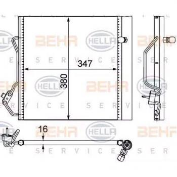 BEHR HELLA SERVICE 8FC 351 303-424  Condensador, aire acondicionado