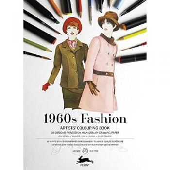 1960 Fashion: Artists' Colouring Book
