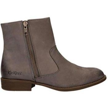 Kickers - Botas de Otra Piel Niñas, Gris