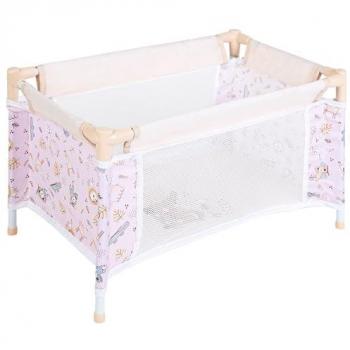 COLORBABY - Cuna de viaje para muñecas bebé 29x50x30 cm, cama portátil, juguete para niñas, juego de imitación, accesorio para muñecos bebés, diseño compacto, fácil montaje