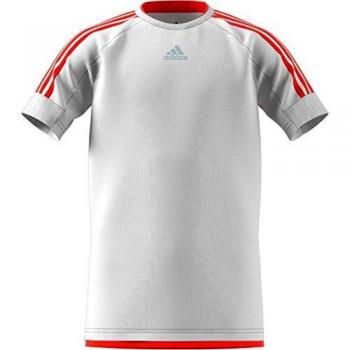 adidas Yb P - Camiseta de Entrenamiento para niño, Color Blanco, Todo el año, Niños, Color White/Solred, tamaño 128
