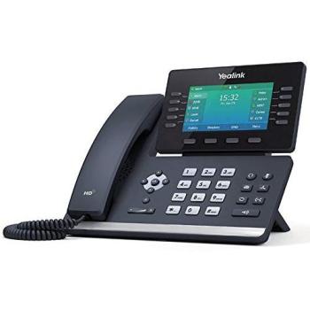 Yealink SIP-T54W - Teléfono IP (Negro, Terminal con conexión por cable, Botones, Escritorio/pared, En banda, Out-of band, Información SIP, LCD)