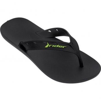 Chanclas Rider Strike Negro - Chanclas para hombre, color negro, fabricadas en piel vegana