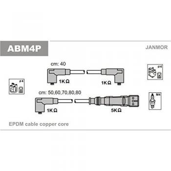Janmor ABM4P Juego de cables de encendido