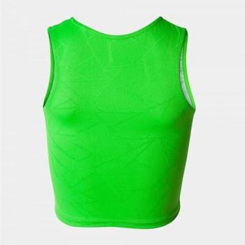 Top Joma Elite IX para mujer, color verde flúor, talla XL, de tirantes, ideal para correr