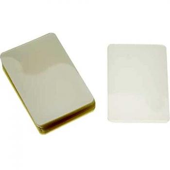 Láminas para plastificar tarjetas de visita 60 x 90 mm, 125 micrones, paquete de 100 unidades