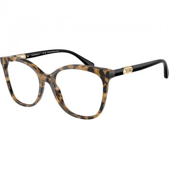Emporio Armani EA 3231 (6059) Women's Square Havana/Yellow Eyeglasses