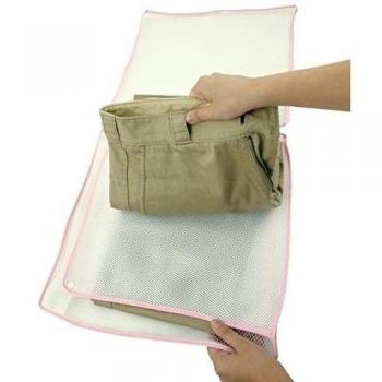 MSV Malla Lava Pantalones, Poliéster, Blanco, 29.3 cm